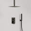 Système de douche à pluie haute pression 10 po, robinet de douche à fixation au plafond avec douchette-132487484-75826451