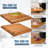 Howard Edge Grain Acacia Solid Wood Cutting Board - Reversible Extra Large Butcher Block with Juice Groove and Easy Grip Handle for Chopping, Serving, and Meal Prep-111651211