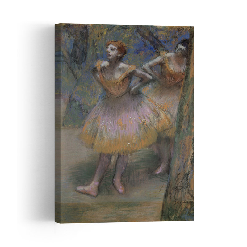 Deux danseuses, vers 1893-1898, estampe d'art mural abstrait contemporain, H 24 po x l 16 po