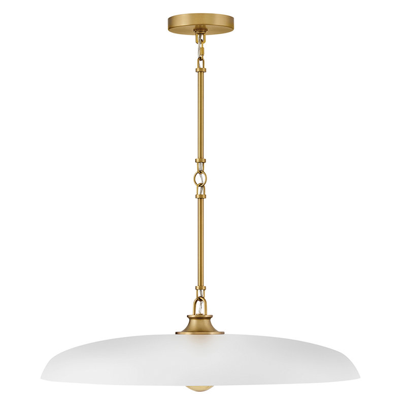 Sadie 1 - Light Steel Chandelier, Chalk White, 8" H x 24" W x 24" D