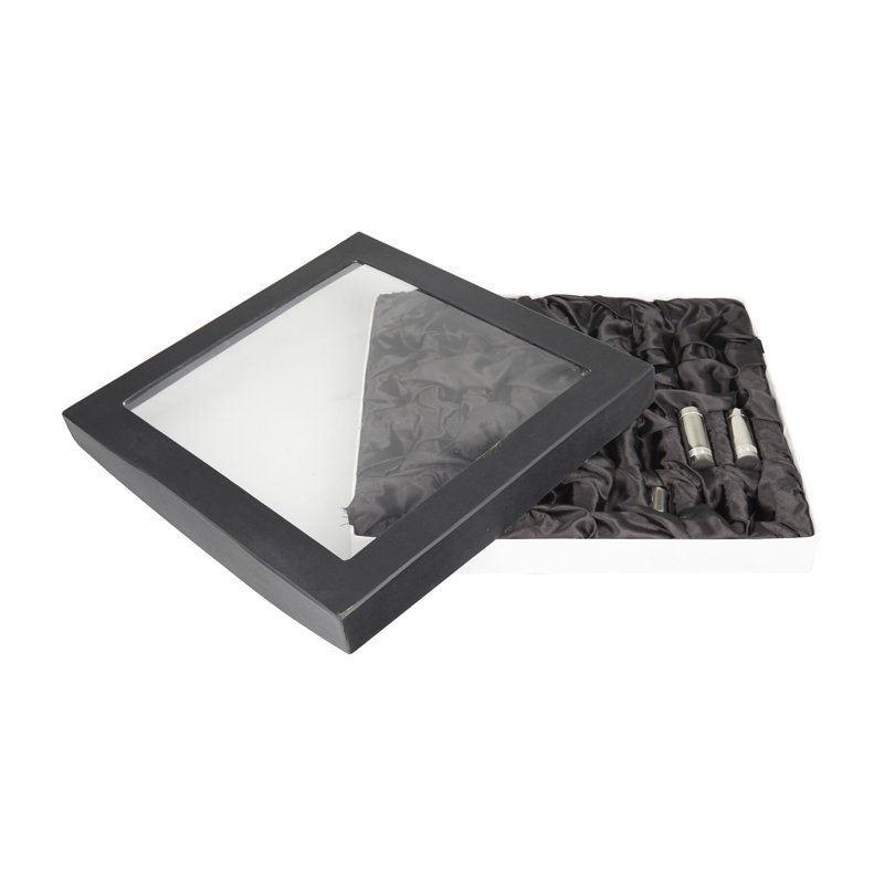 Ensemble de jeu en aluminium Neta, H 3,85 po x L 13,8 po x l 13,8 po, Noir / argent