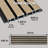 Linear WPC Exterior Wall Slat Siding and Cladding Panels 114 in x 8.62 in-117542580-117542581