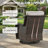 Outdoor Swivel Rocker Chairs, 3 Piece Wicker Patio Set with Thickened Cushions, High Back, Deep Seating, Wide Armrest, Outdoor Swivel Chairs for Porch, Deck-1729615167-1712057250