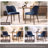 Upholstered Solid Wood Small Dining Chairs - Ergonomic Curve & Plush Padding for Multiple Spaces-1228368304