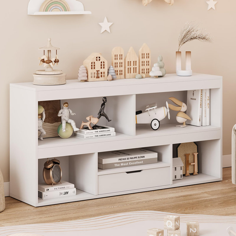 Bibliothèque pour enfants 5 cubes avec tiroir