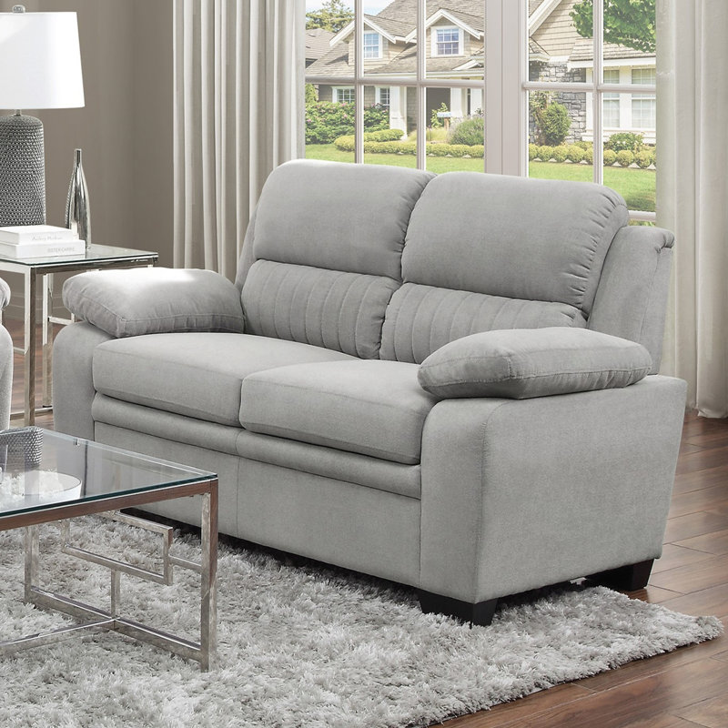 Causeuse moelleuse et confortable 1pc Gris, Gris