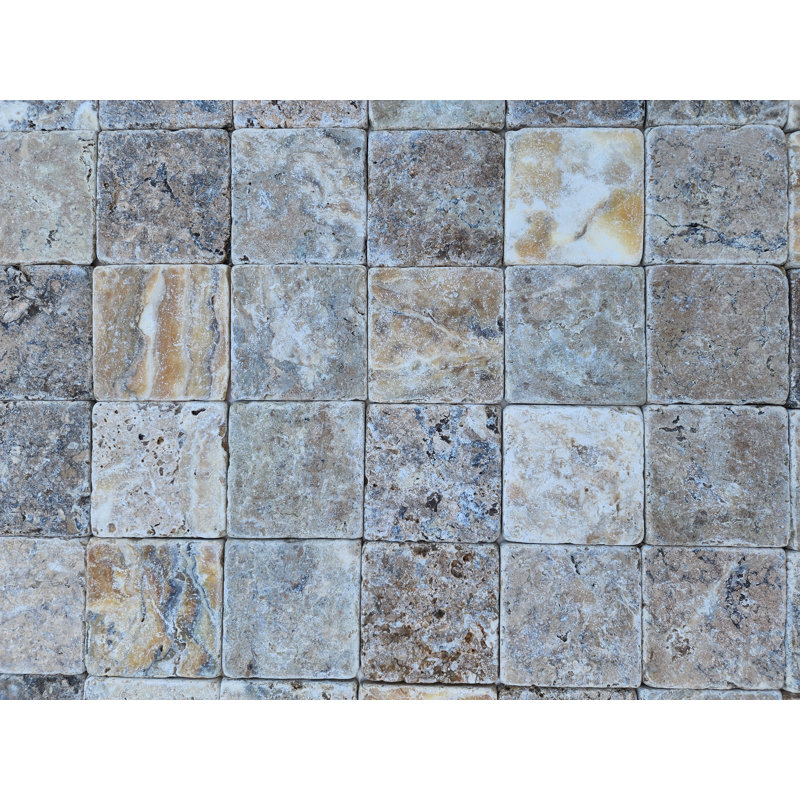 4" x 4" Natural Stone Marble Look Tile