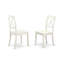 L'ensemble de meubles de salle à manger 3 pièces comprend une table de cuisine ronde avec Dropleaf et 2 chaises de salle à manger, 42 po x 42 po, lin blanc-106914580-109975812