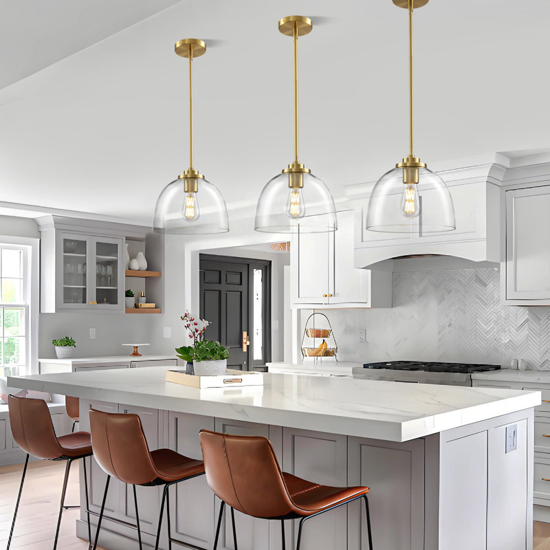 Abaigh 1 - Light Kitchen Island Pendant, Gold