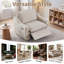 Fauteuil inclinable électrique sans gravité, canapé inclinable Cloud avec ports USB et Type-C - beige-486102973-486102974