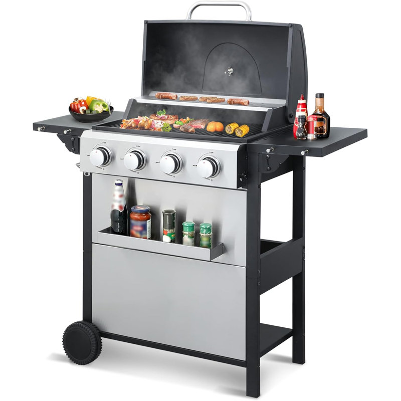 Barbecue au gaz propane à 4 brûleurs