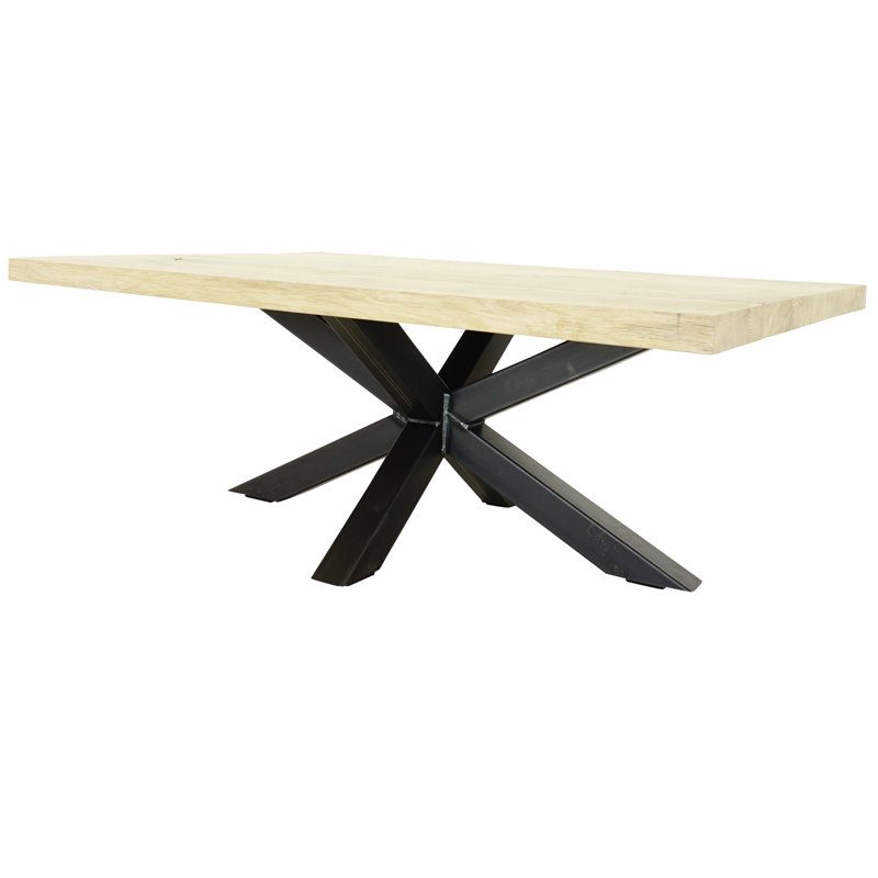 Eddy Solid Wood Pedestal Coffee Table, 44cm H x 120cm L x 80cm W