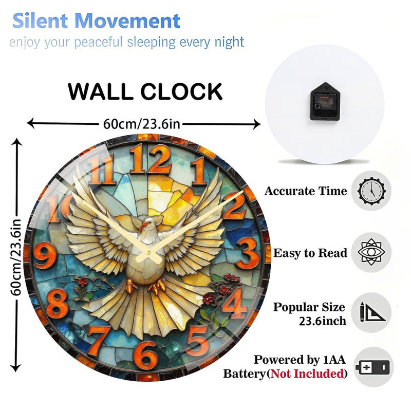 Horloge murale 24 po