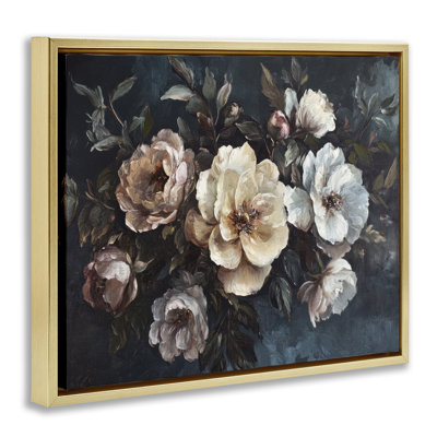  Bold Vintage Blooms Floater Canvas Wall Art by Petal Prints Design