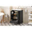 24.4'' Deep Vanity With 24'' Ceramic Sink, Adjustable Shelf, Soft - Close Doors, And Organized Storage Interior Modern Bathroom Rectangular Solid Wood Legs,