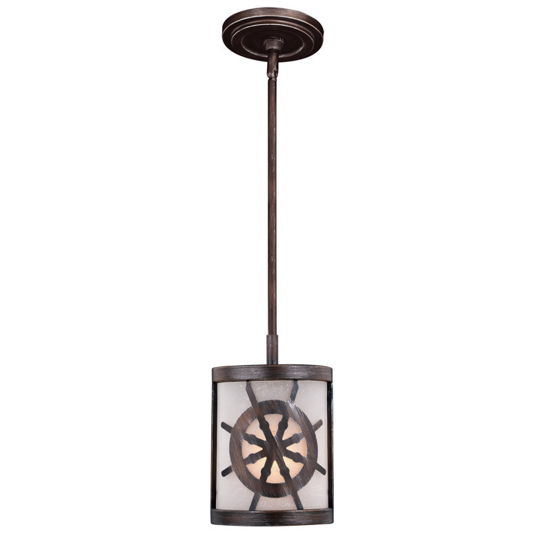 Hagley 1 - Light Sterling Bronze Single Pendant