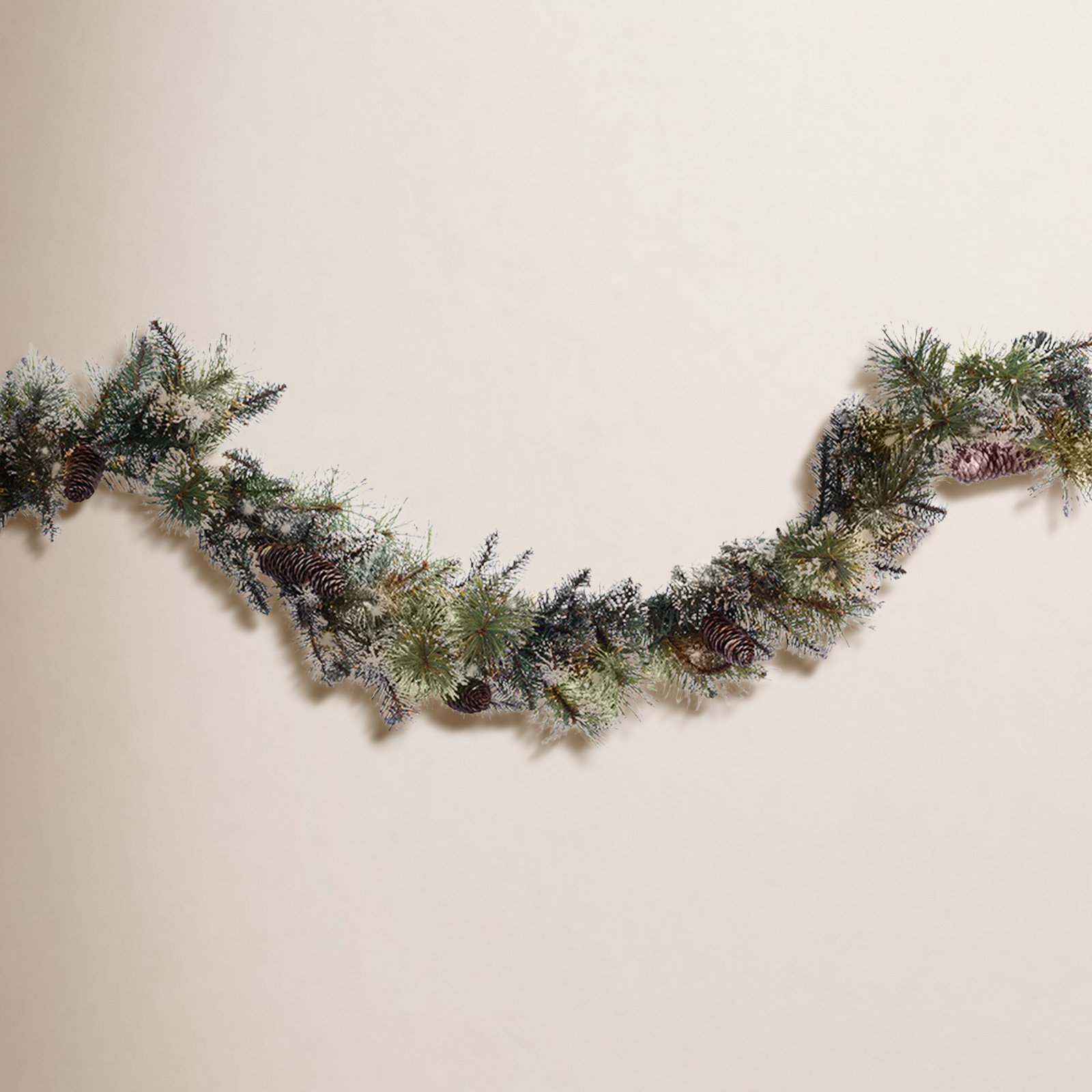 108" Frosted Christmas Garland