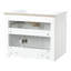 Meuble-lavabo mural de 61 cm (24 po) avec lavabo en céramique, armoire à 2 portes avec tiroir basculant, charnières à fermeture amortie et dos ouvert, noir-1140849953