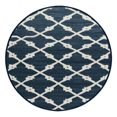 Machine Washable Trellis Gray Area Rug