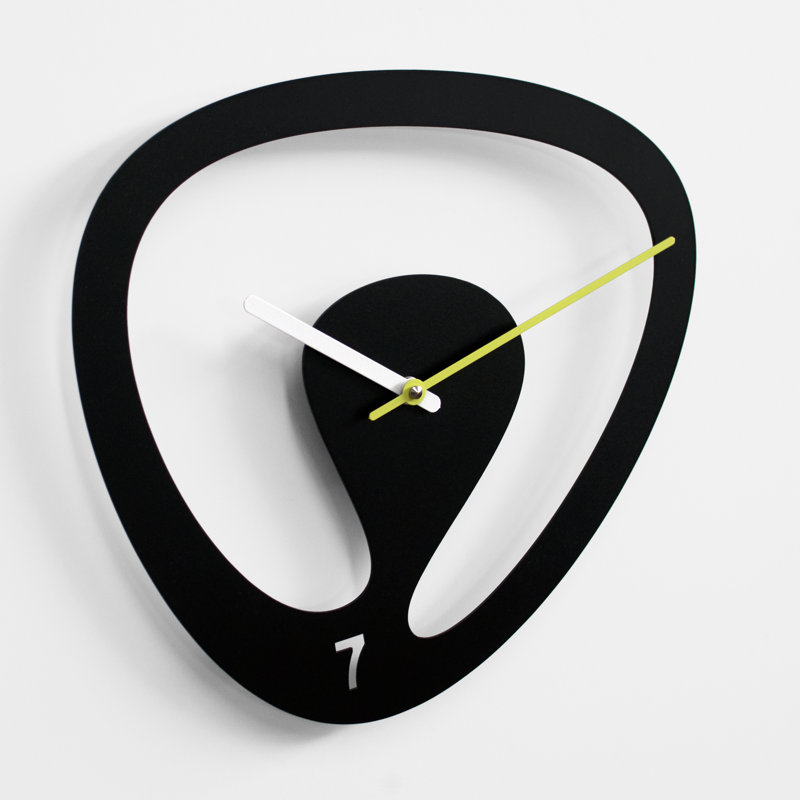 Hillandale Metal Wall Clock, Black