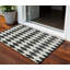 Tapis extérieur lavable antidérapant noir 3 pi x 5 pi