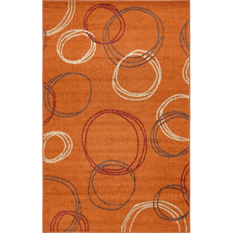 Lilla Abstract Indoor Rug, Rectangle 5'1" x 8'