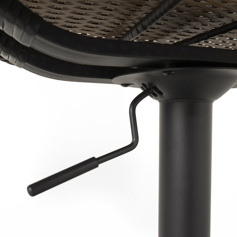 Ehrenfried Outdoor Swivel Bar Stool, Espresso
