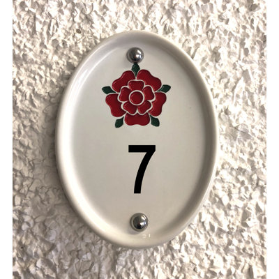 Grovebury 16.5cm H Ceramic House Number