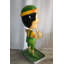 Statue de chapeau de clown en fibre de verre abstraite et géométrique Sukari People