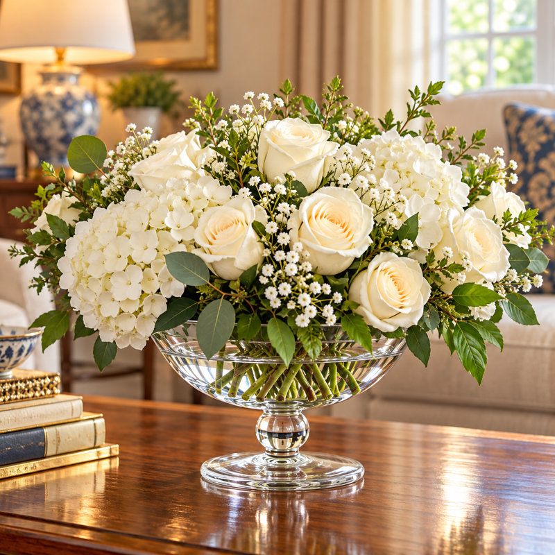 Clear Pedestal Bowl Or Vase