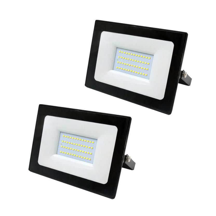 50W Slim LED Floodlight 6000K, PACK OF 2 UNITS