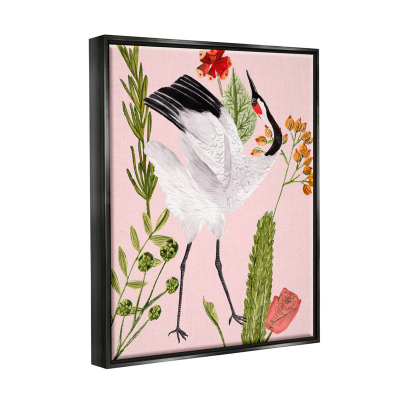 Illustration de giclée botanique tropicale par Melissa Wang, H 31 po x l 25 po x P 1,7 po, Cadre flottant noir de jais