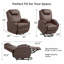 Ensemble de 2 fauteuils inclinables à massage électrique en polyester et métal-133007120