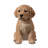 10" Golden Retriever Puppy Statue
