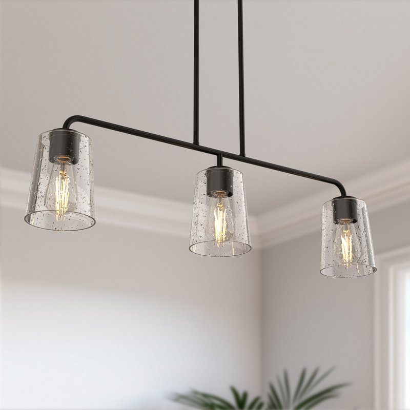 Luminaire suspendu pour îlot de cuisine 3 lumières Adreina
