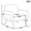 Méridienne moderne avec siège rembourré doux et fauteuil confortable pour le salon
