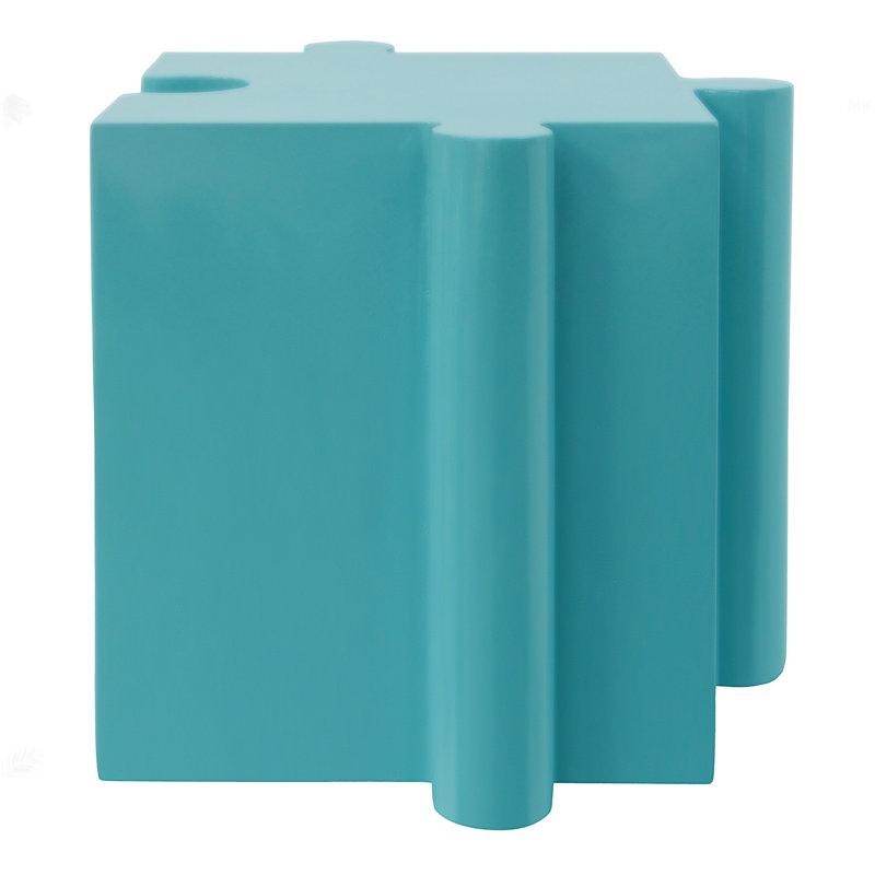 Table d'appoint casse-tête, table modulaire à bord concave - achetez des pièces simples ou combinées, Bleu clair
