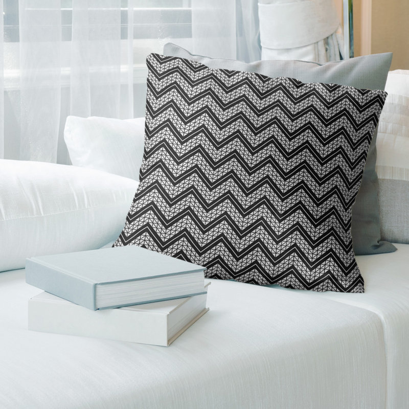Coussin Rhonda Cheval, Bourre en polyester, Noir clair, Polyester filé