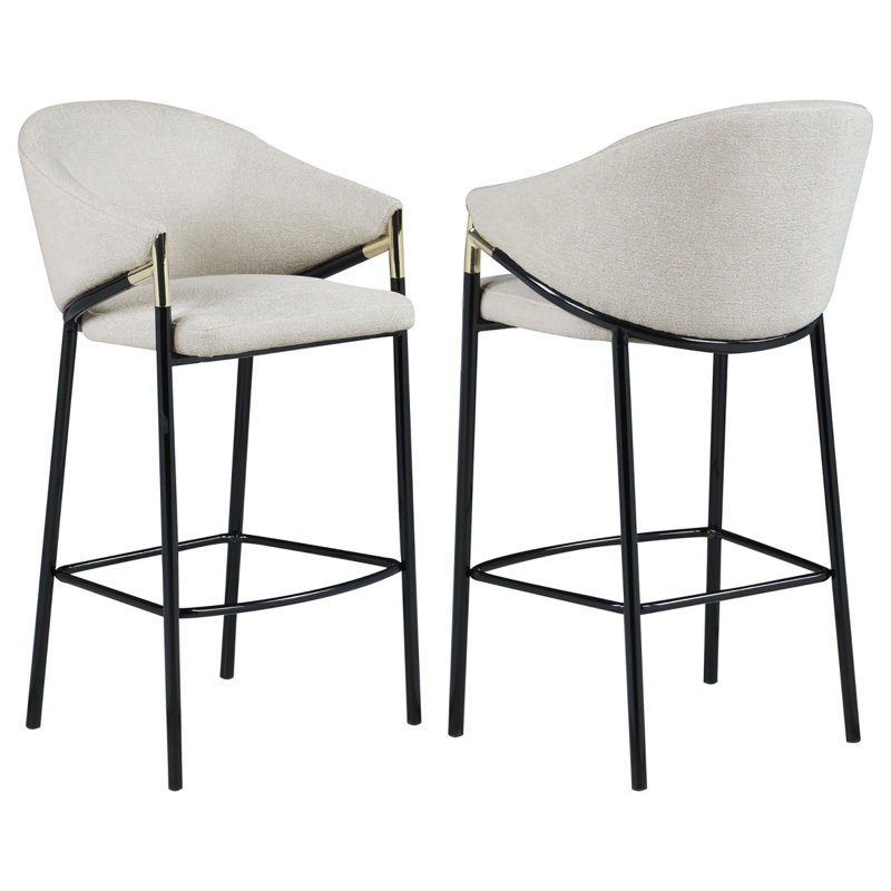 Tabourets de bar modernes et confortables avec dossier bas, Tabouret de bar (siège d'une hauteur de 28,22 po)