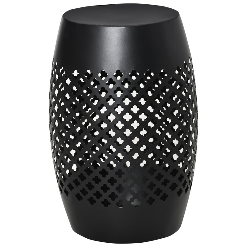 Outsunny 12.5" Steel Patio End Table