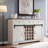 Versatile Rustic Buffet Sideboard with Multiple Storage Options for Home