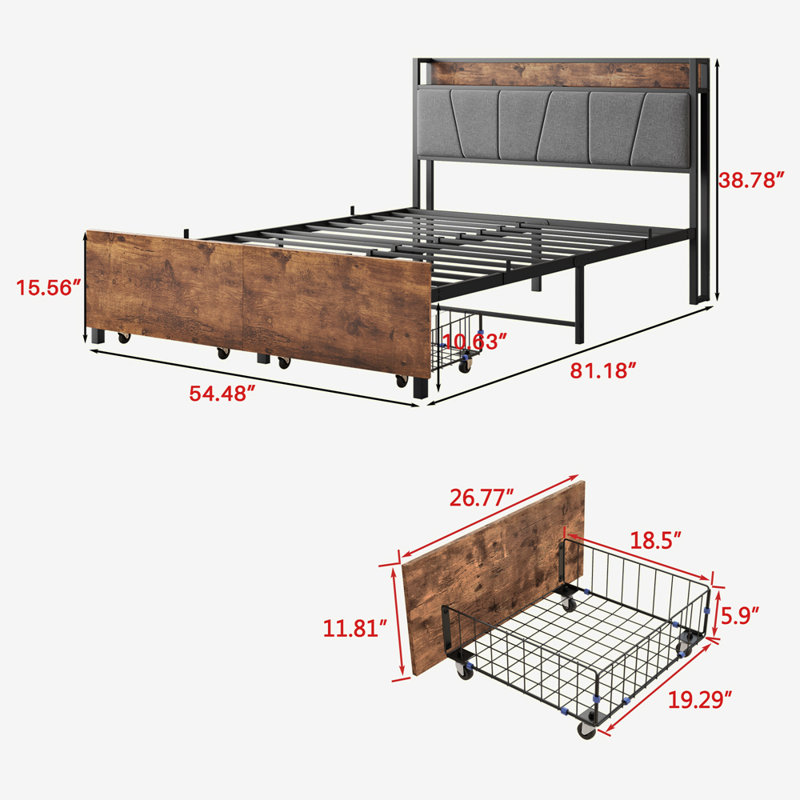 Varduhi Platform Bed, Full