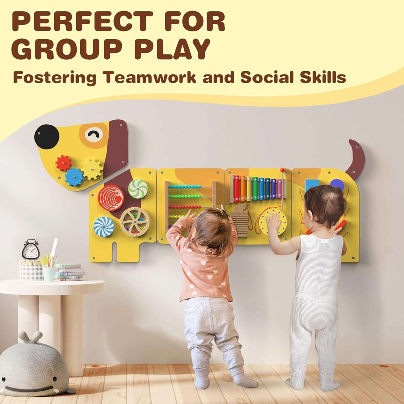 Panneaux d'activité BlueWood, panneau d'activités pour tout-petits, tableau sensoriel Montessori, jouets éducatifs pour chiots