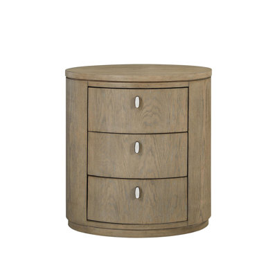 Table de chevet ovale - Caramel