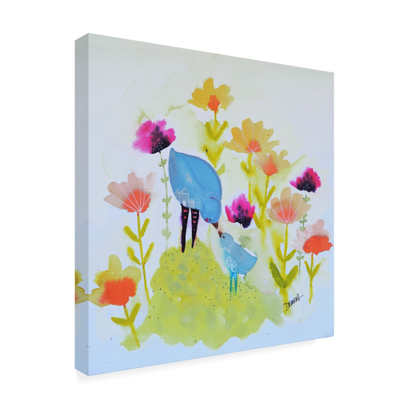 Sylvie Demers, «Maman Tes Baisers Sont Les Plus Doux», art sur toile, H 14 po x l 14 po x P 2 po