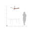 Kaytrin 130cm Ceiling Fan with LED Lights