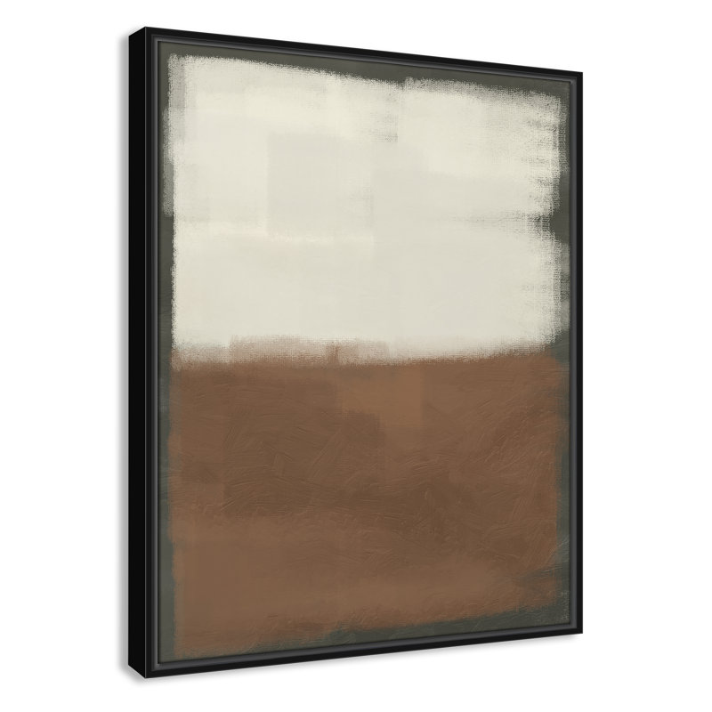 Coronado Alabaster Burst 2 - reproduction sur toile avec cadre flottant, Noir, noir, noir, noir