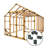10' W x 14' D DIY Storage Shed Kit