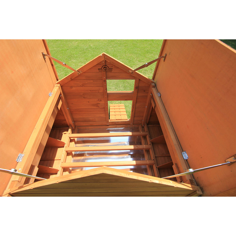 Pets Imperial® Double Savoy Chicken Coop with 2 Nest Boxes and Run Suitable for Up to 10 Small Birds