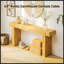 Console en bois massif de 63 pouces - Table de ferme rustique pour entrée, couloir ou derrière le canapé, conception rectangulaire étroite
